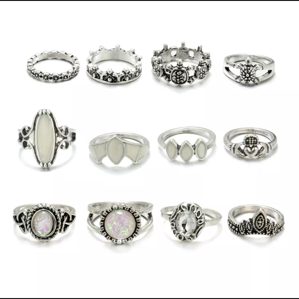 Opalescent Midi Rings - Picture 2 of 5